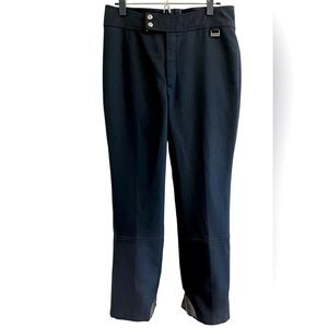 White Stag Vintage Ski Snow Pants Black Stirrup Hook Eye Closure zip pocket 34